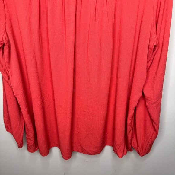 Torrid Washable Crinkle Gauze Relaxed Embroidered Blouse Size 1x Boho Flowy - Picture 7 of 13